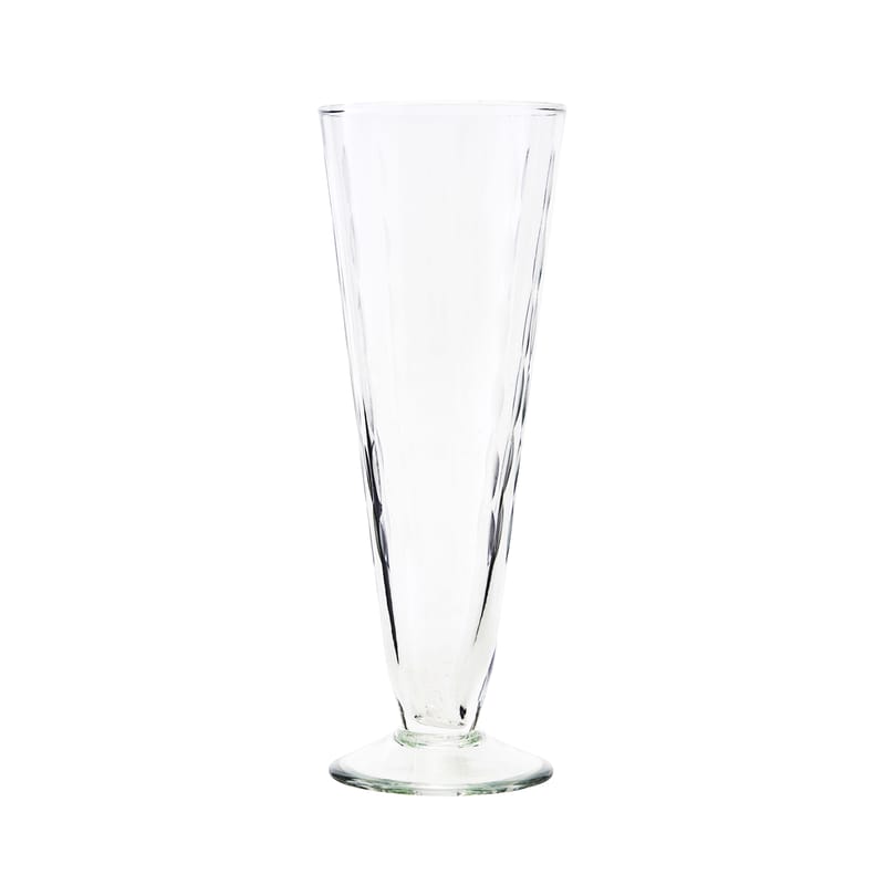 Tableware - Wine Glasses & Glassware - Vintage Champagne glass glass transparent / Engraved glass - House Doctor - Transparent - Engraved glass