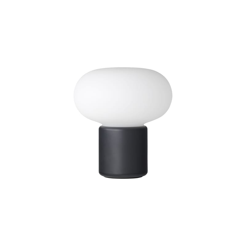 Luminaire - Lampes de table - Lampe extérieur sans fil rechargeable Karl-Johan LED plastique noir - NEW WORKS - Noir - ABS, Polyéthylène