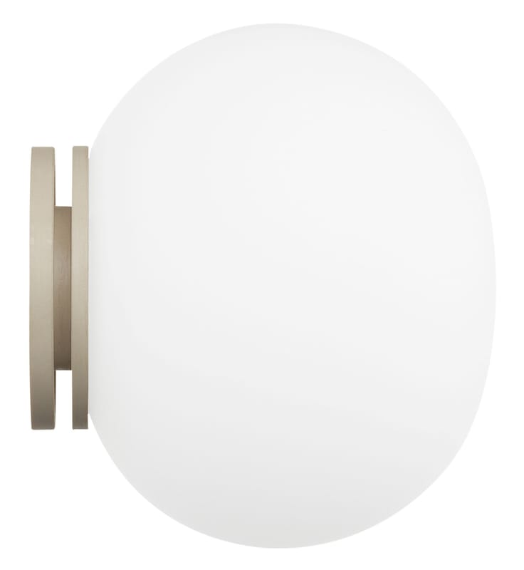 Leuchten - Wandleuchten - Wandleuchte Mini Glo-Ball glas weiß Deckenleuchte - Flos - Weiß - Glas
