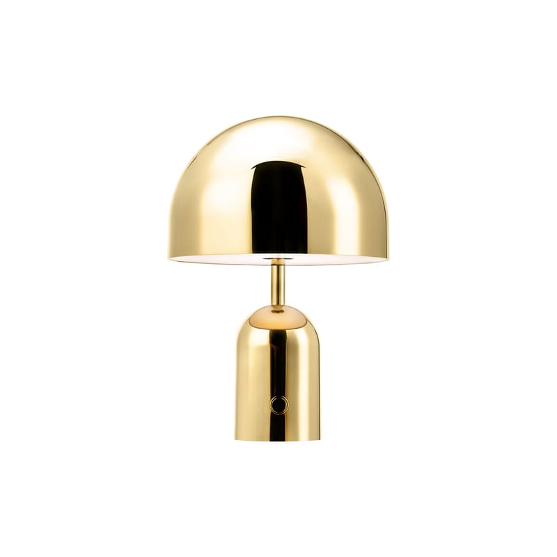 Lampada senza fili ricaricabile Bell Portable LED di Tom Dixon - oro