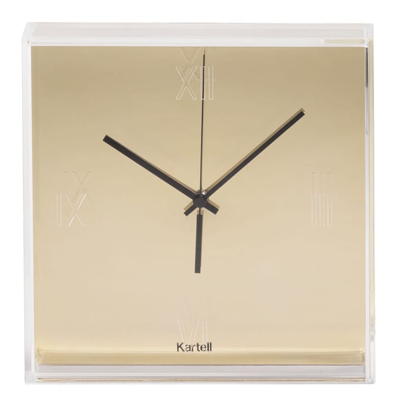 Decoration - Wall Clocks - Tic & Tac Wall clock plastic material gold Melallised - Kartell - Gold - ABS, PMMA