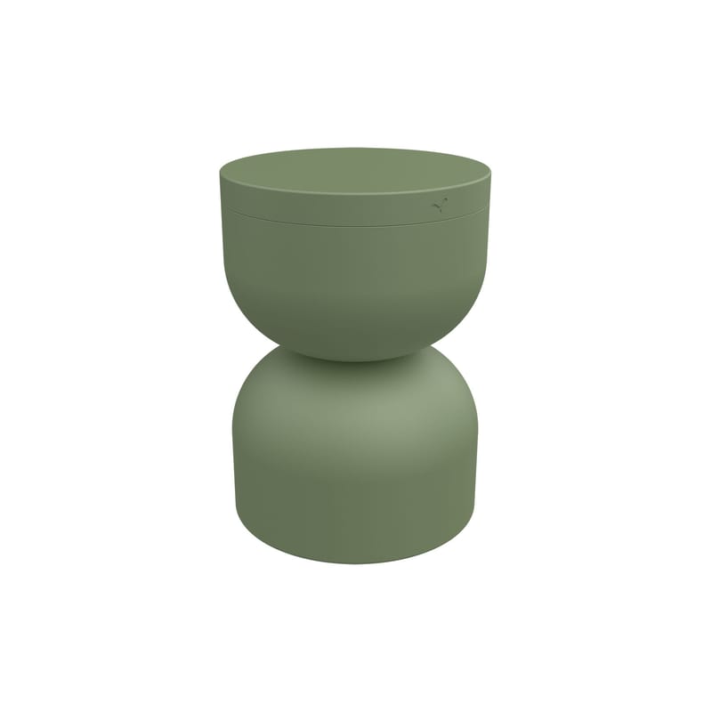 Furniture - Coffee Tables - Piapolo Stool metal green / Storage box - Fermob - Cactus - Aluminium