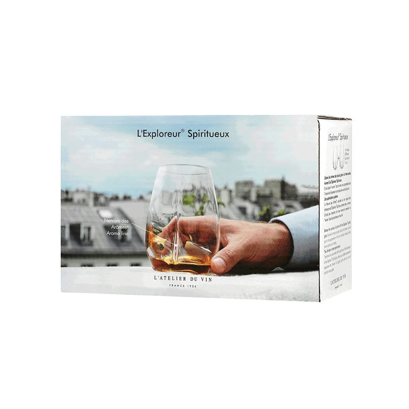 Tableware - Wine Glasses & Glassware - L\'Exploreur Spirit glass glass transparent / Set of 2 tasting glasses - L\'Atelier du Vin - Transparent - Blown glass