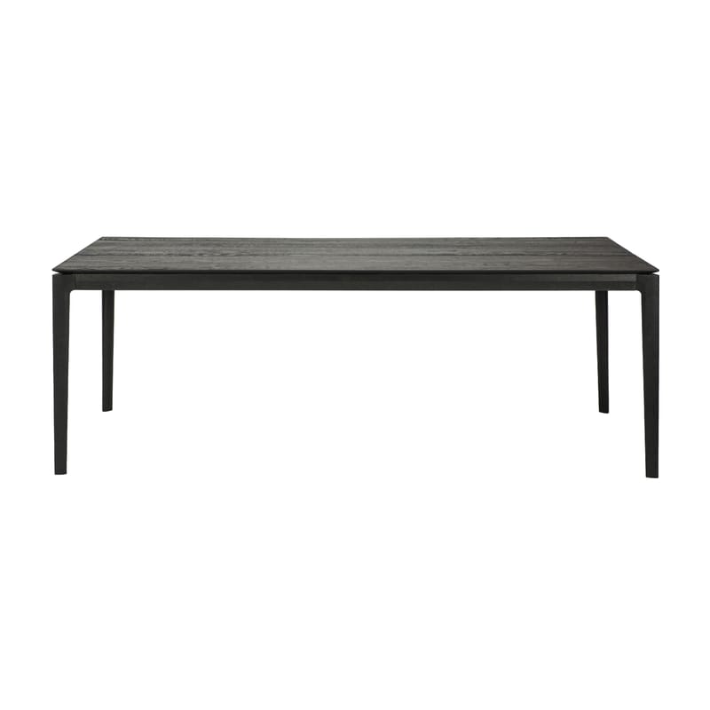 Furniture - Dining Tables - Bok Rectangular table wood black / Solid oak 220 x 95 cm - 8 people - Ethnicraft - 220 x 95 cm / Black - Tinted oak wood
