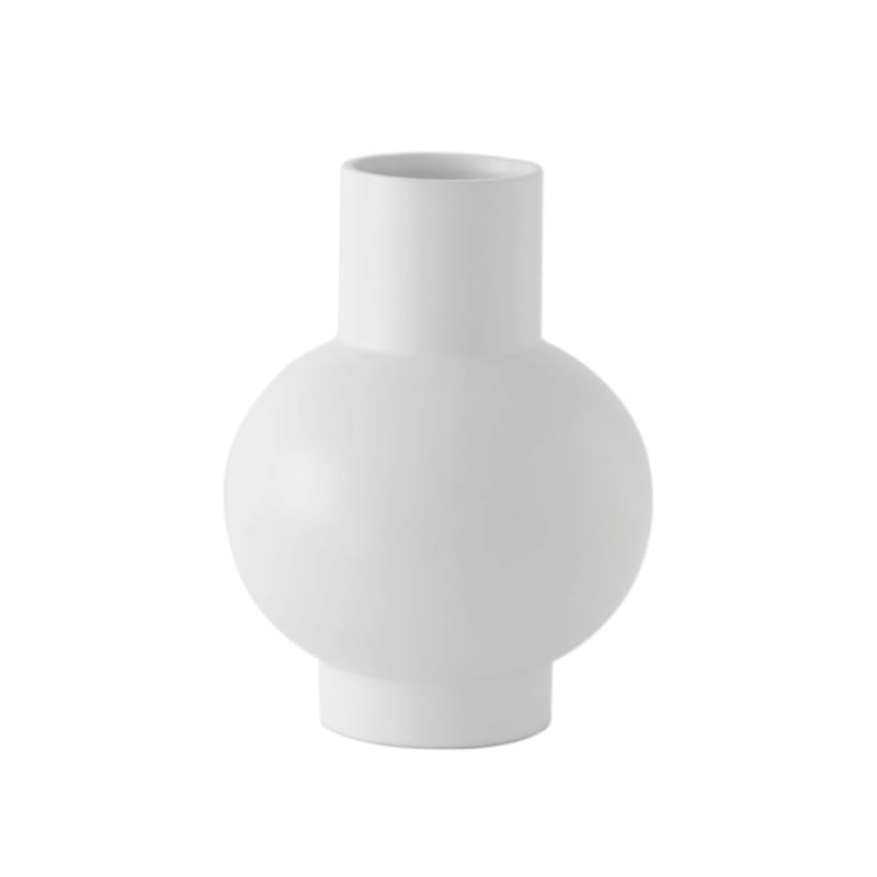Decoration - Vases - Strøm Large Vase ceramic grey / H 24 cm - Handmade ceramic - raawii - Misty grey - Ceramic