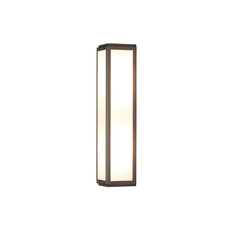 Lighting - Wall Lights - Mashiko LED Wall light plastic material metal / L 35 cm - Polycarbonate - Astro Lighting - Bronze - Polycarbonate, Stainless steel