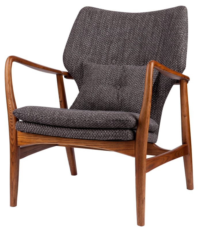 Furniture - Armchairs - Peggy Padded armchair by Pols Potten -  - Fabric, Foam, Varnished ashwood