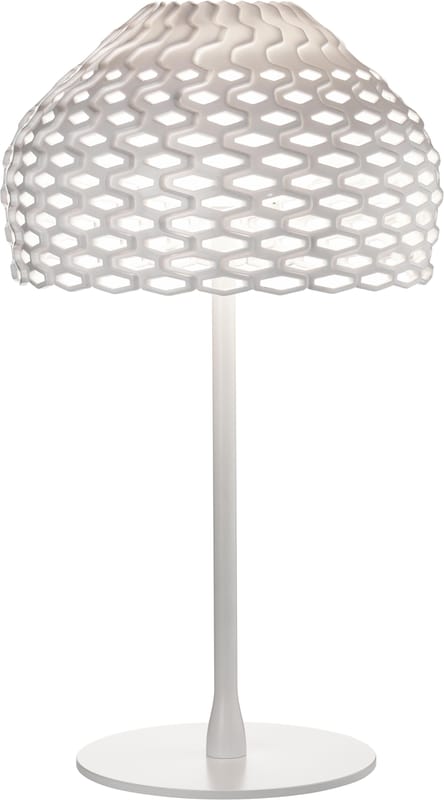 Illuminazione - Lampade da tavolo - Lampada da tavolo Tatou materiale plastico bianco H 50 cm - Flos - Blanc - Metacrilato, policarbonato