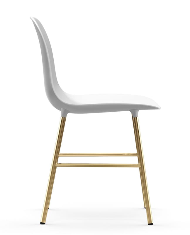 White and brass hotsell chair