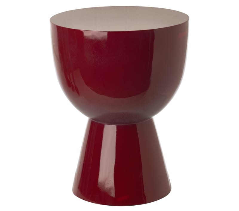 Furniture - Coffee Tables - Tip Tap Stool plastic material red Plastic - Pols Potten - Bordeaux - Lacquered polyester