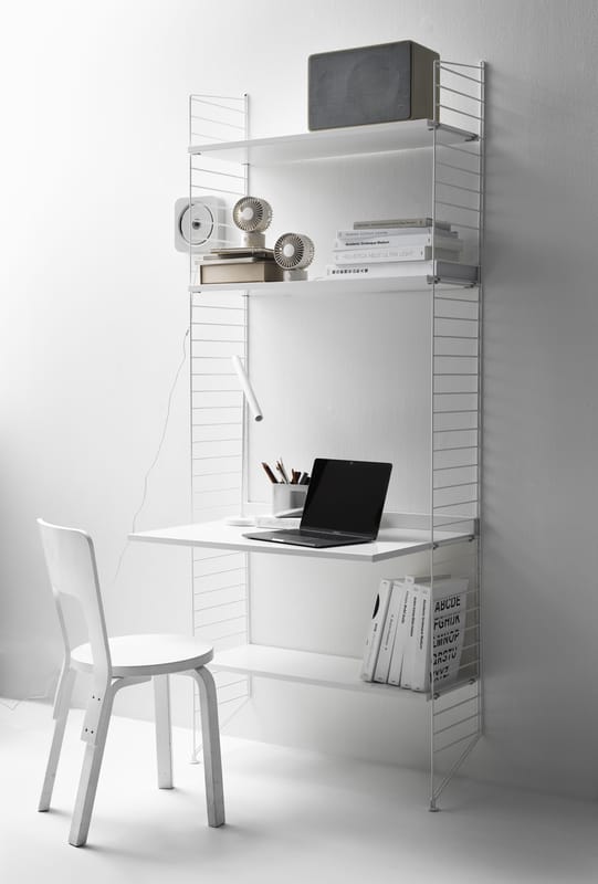 Bureau mural String® di String Furniture - bianco