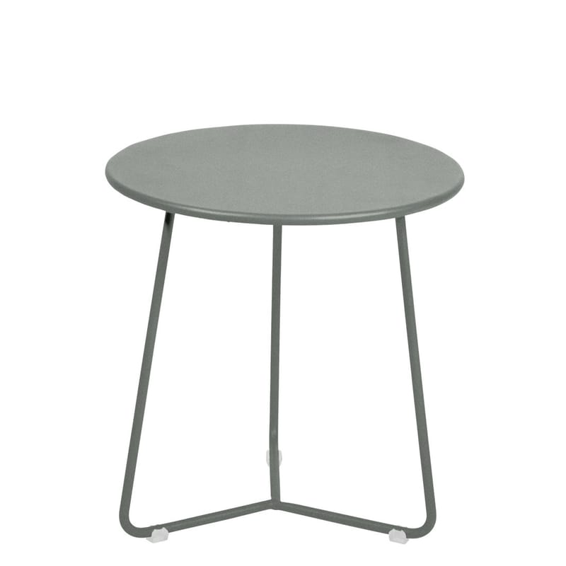 Furniture - Coffee Tables - Cocotte End table metal grey / Stool - Ø 34 x H 36 cm - Fermob - Lapilli grey - Painted steel