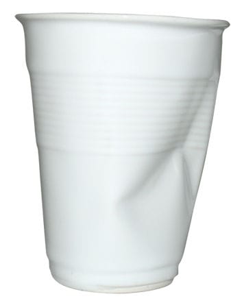 Tableware - Coffee Mugs & Tea Cups -  Coffee cup ceramic white H 9 cm - Rob Brandt - Pop Corn - White - Ceramic