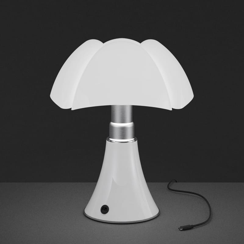 Lampe, baladeuse, MINI PIPISTRELLO SANS FIL, blanc, LED, Ø27cm, H35cm -  Martinelli Luce - Luminaires Nedgis