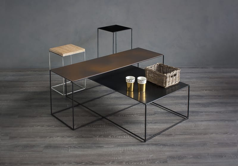 Slim irony shop low table
