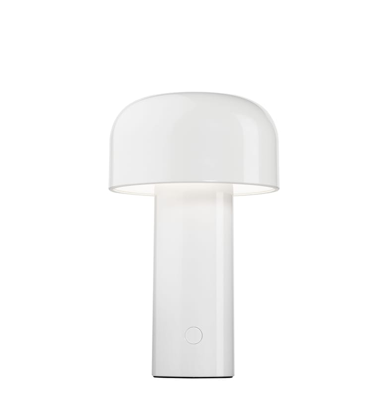 Lighting - Table Lamps - Bellhop Wireless rechargeable lamp plastic material white / Wireless - Refill via USB - Flos - White - Polycarbonate
