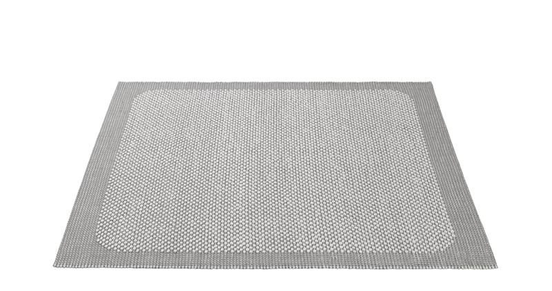 Decoration - Rugs - Pebble Rug textile grey / Tissé main - 170 x 240 cm - Muuto - Light grey - Jute fiber, Wool