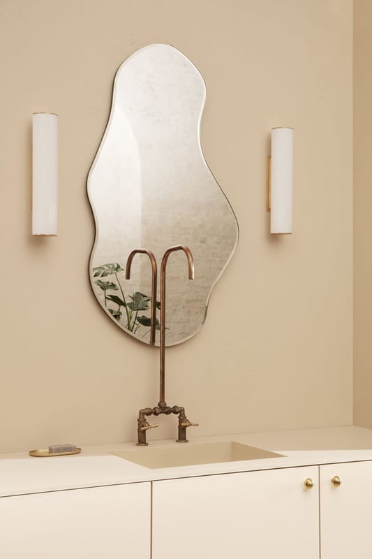 Specchio decorativo da parete marrone, Ø 74 cm, in vetro con cornice in  metallo