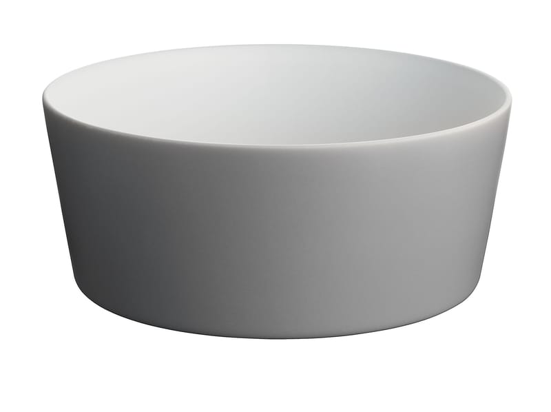 Table et cuisine - Saladiers, coupes et bols - Saladier Tonale   / Ø 23 cm - Alessi - Gris foncé / intérieur blanc - Céramique Stoneware