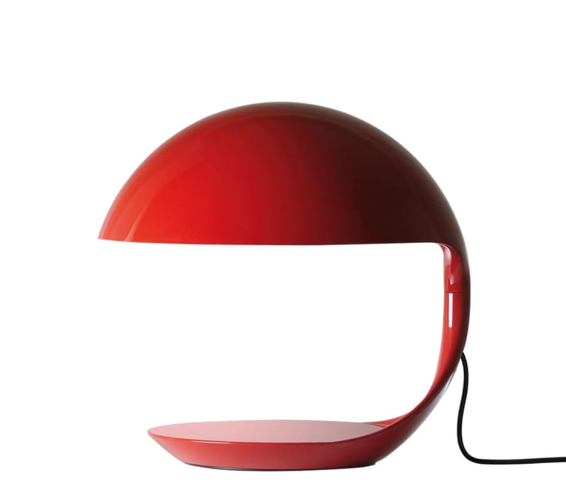Luminaire - Lampes de table - Lampe de table Cobra plastique rouge / Edition limitée 50 ans - Elio Martinelli , 1968 - Martinelli Luce - Rouge - Résine