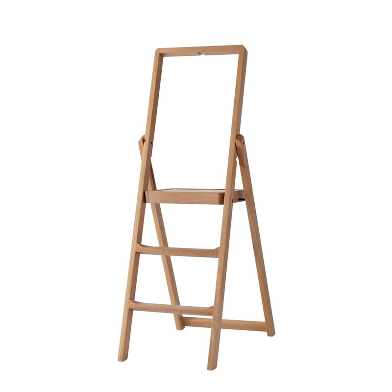 Furniture - Miscellaneous furniture - Step Stepladder natural wood folding / Wood - H 66 cm - Design House Stockholm - Oak - Solid oak