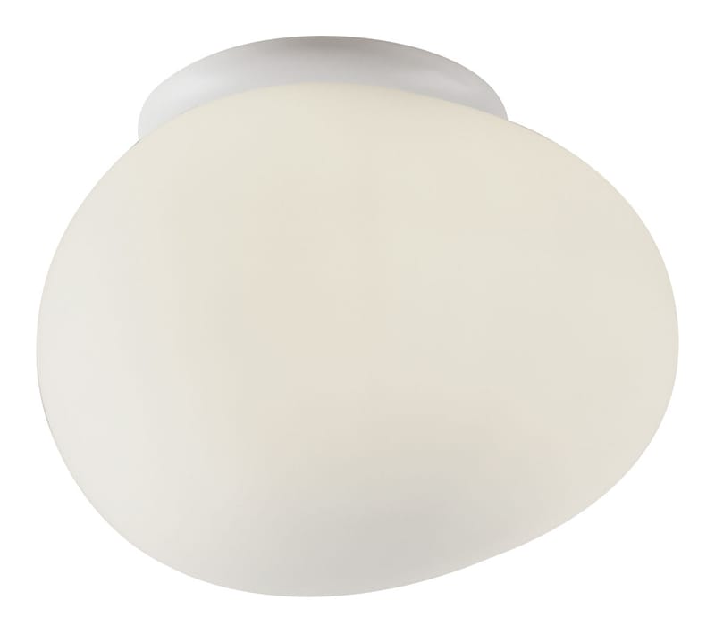 Illuminazione - Lampade da parete - Applique Gregg Media vetro bianco Plafoniera - Foscarini - Bianco - Media (L 31 cm) - vetro soffiato