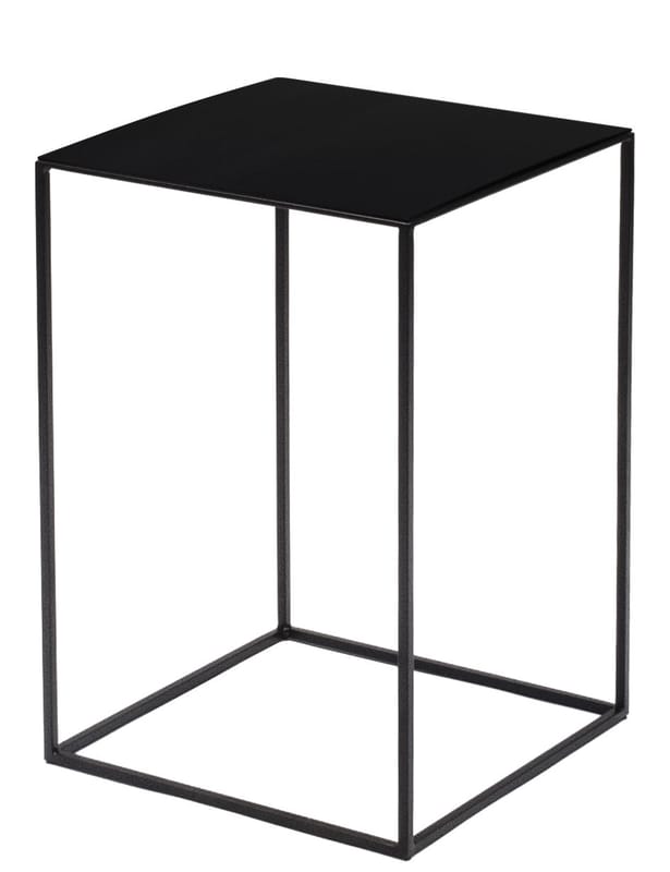 Slim black end table sale