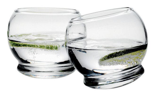 Normann Copenhagen Rocking Glass Whisky glass - transparent