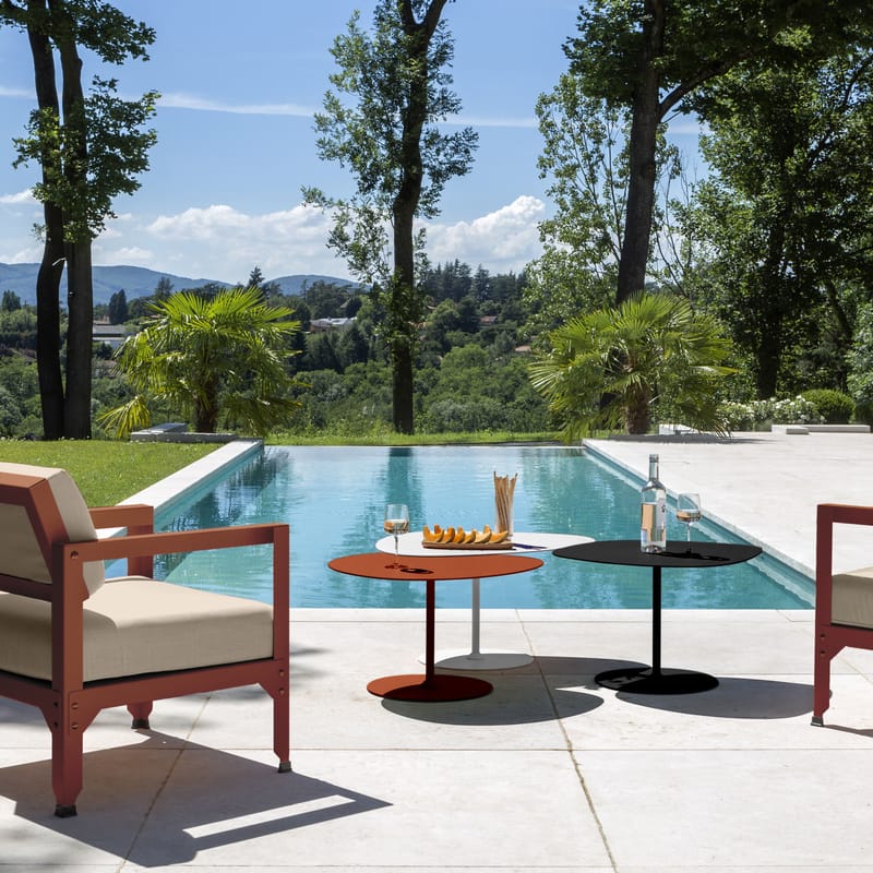 Mati re Grise Galet OUTDOOR Nested tables taupe Made In Design UK