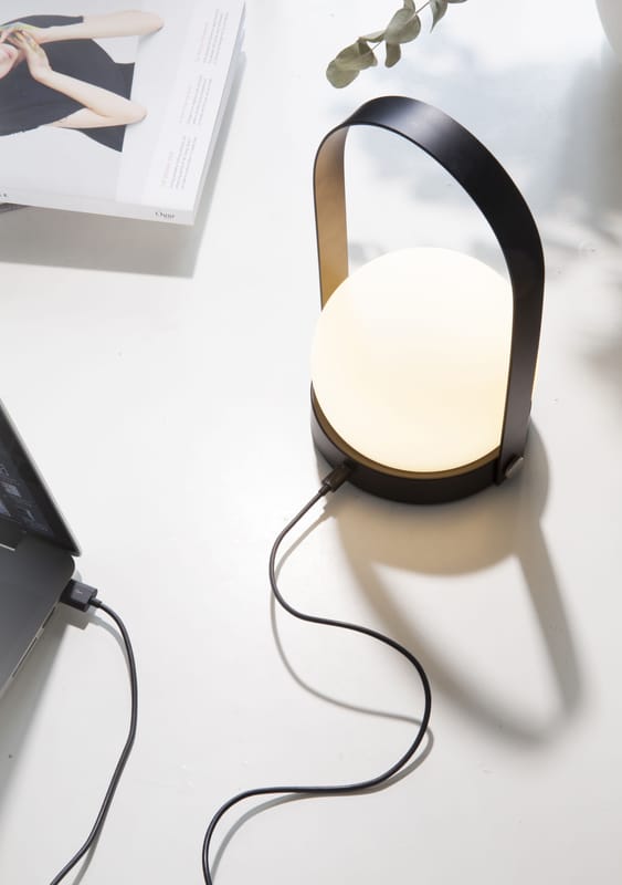 Lampe sans fil rechargeable Carrie LED Audo Copenhagen - blanc noir
