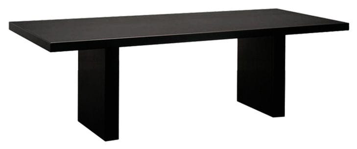 Mobilier - Tables - Table rectangulaire Tommaso / 230 x 90 cm - Zeus - Métal noir - Acier phosphaté