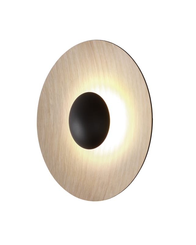 Illuminazione - Lampade da parete - Applique Ginger Medium / LED - Ø 42 cm - Legno - Marset - Rovere / Esterno Rovere - Compensato di rovere, metallo laccato