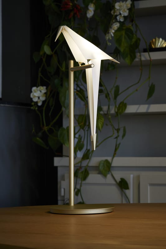 Lampada da posa Perch Light LED di Moooi - bianco oro metallo