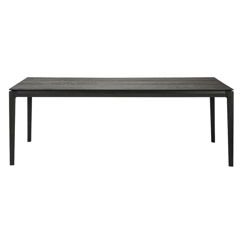 Furniture - Dining Tables - Bok Rectangular table wood black / Solid oak 240 x 100 cm - 10 people - Ethnicraft - 240 x 100 cm / Black - Tinted oak wood