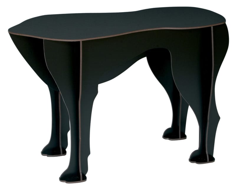 Furniture - Coffee Tables - Sultan Stool plastic material black - Ibride - Black - Compact stratified layers