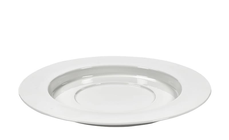 Tisch und Küche - Teller - Platzteller San Pellegrino keramik weiß / groß - Ø 30 cm - Serax - Weiß - Porzellan