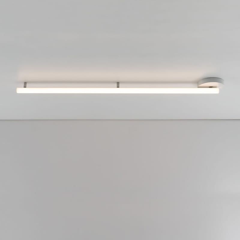 Luminaire - Appliques - Applique Alphabet of light Linear plastique blanc / LED - L 180 cm / Bluetooth - Artemide - L 180 cm / Blanc - Aluminium, Méthacrylate