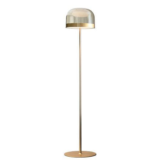 Lighting - Floor lamps - Equatore Large Floor lamp metal glass gold / LED - Glass - H 175 cm - Fontana Arte - Gold & transparent - Blown glass, Metal