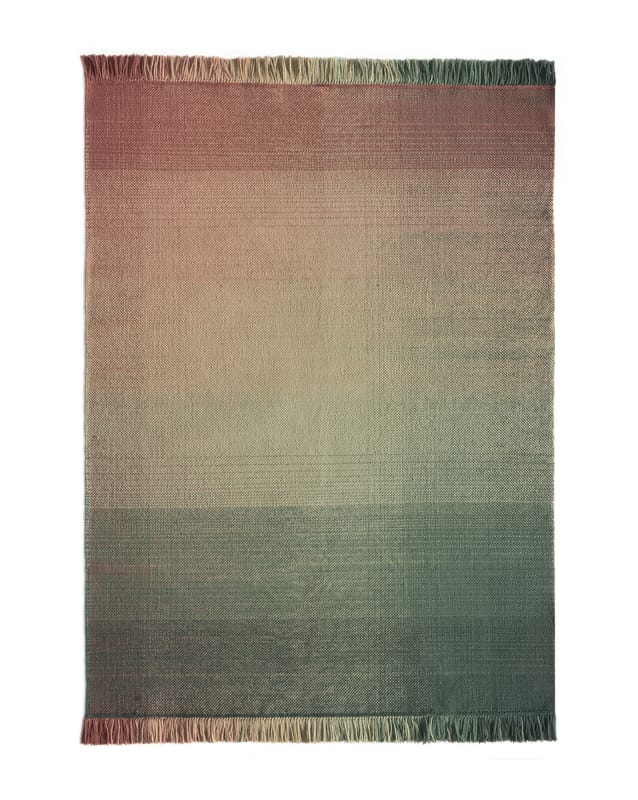 Dekoration - Teppiche - Außenteppich Shade palette 3 textil rosa grün / 170 x 240 cm - Nanimarquina - Grün & Rosa - Polyäthylen