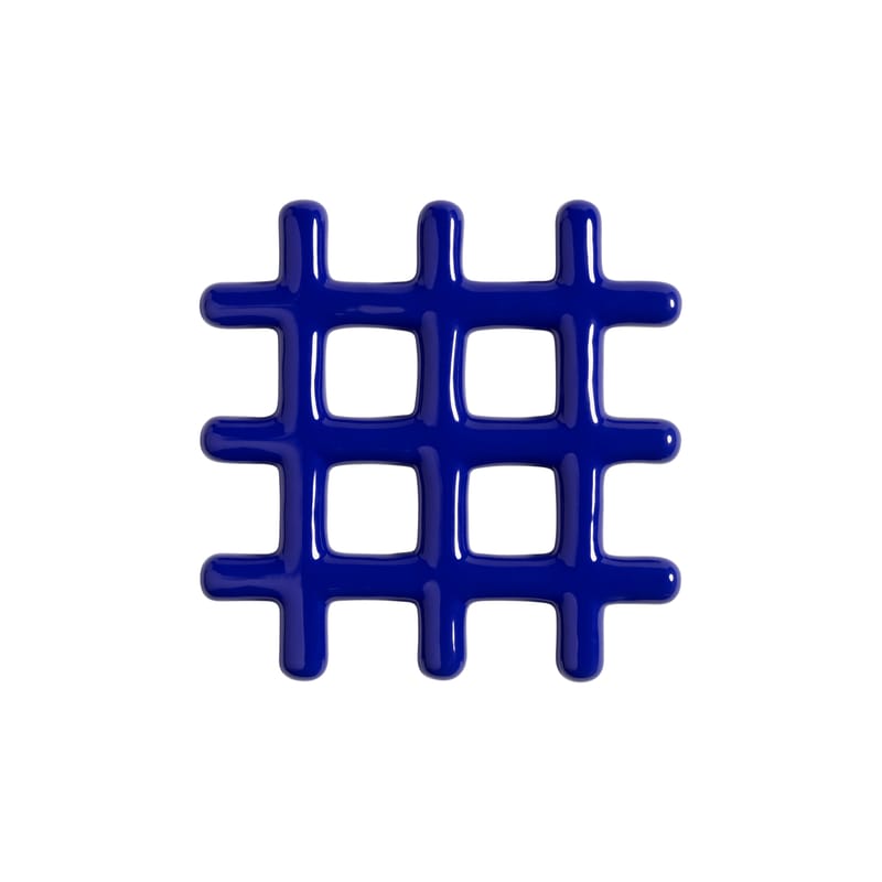 Dessous de plat Grid & klevering - bleu