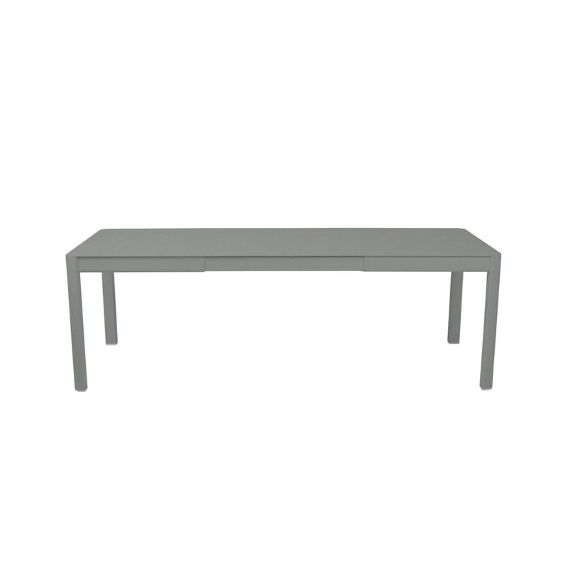 Outdoor - Garden Tables - Ribambelle Extending table metal grey / L 149 to 234 cm - 6 to 10 people - Fermob - Lapilli grey - Aluminium