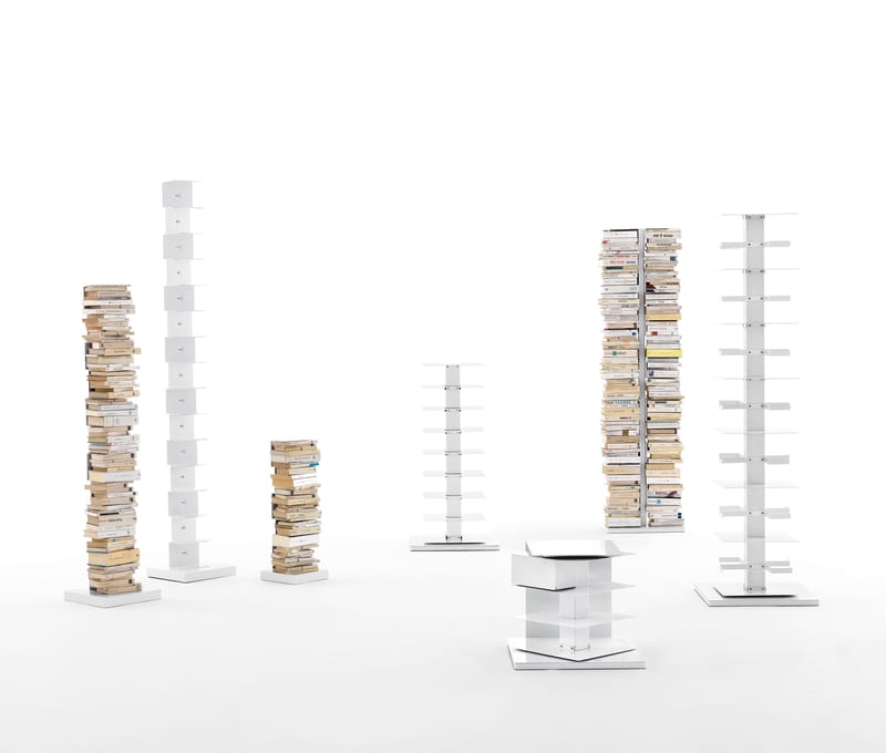 Bibliothèque Industrielle Ptolomeo En Métal Noir – 200 Cm De Hauteur – Style Loft / Industriel