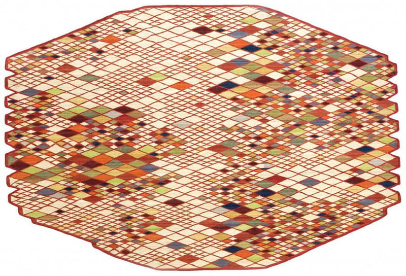 Furniture - Carpets - Losanges Rug textile multicoloured 165 x 245 cm - Nanimarquina - Multicoloured - Wool
