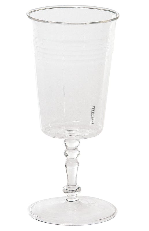 Tisch und Küche - Gläser - Weinglas Estetico quotidiano glas transparent - Seletti - Transparent - Weinglas - Glas
