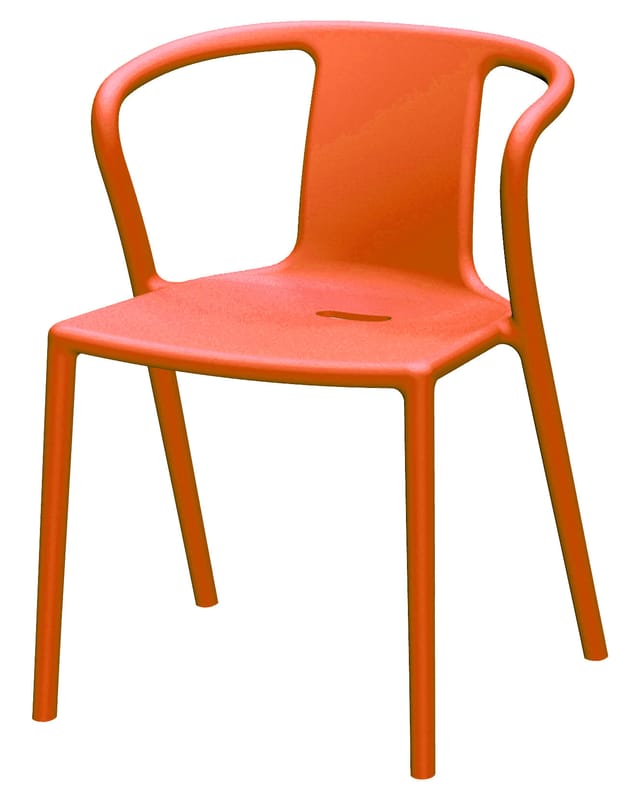 Mobilier - Chaises, fauteuils de salle à manger - Fauteuil empilable Air-Armchair - Magis - Orange - Polypropylène