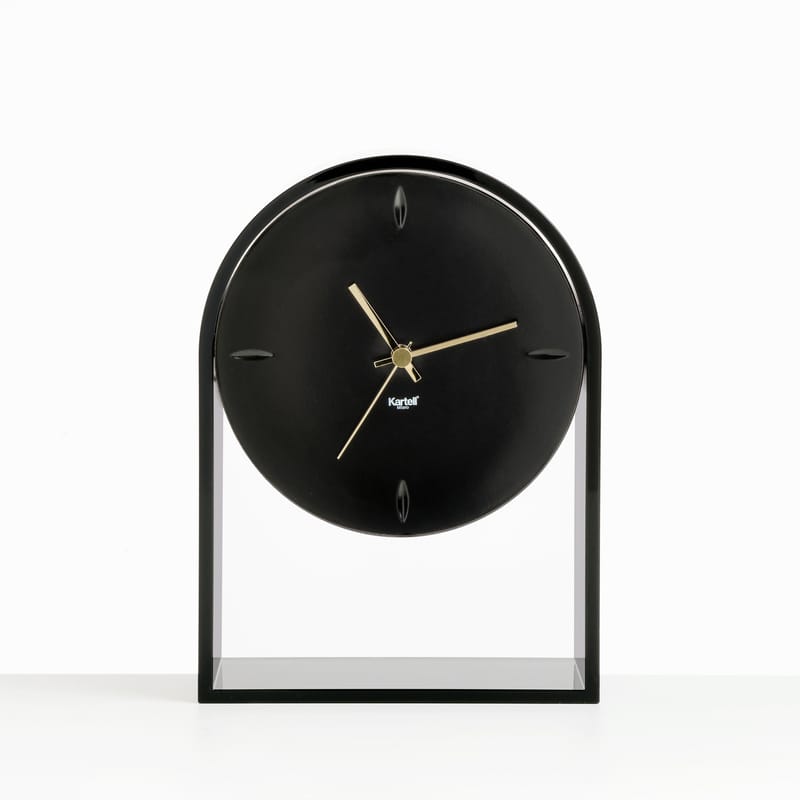 Standuhr L\'Air du temps von Kartell - schwarz gold | Made In Design