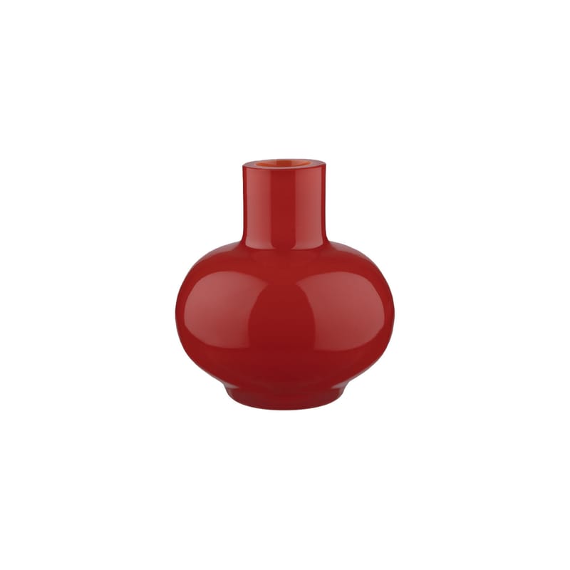 Decoration - Vases - Mini Vase glass red / Ø 5.5 x H 6 cm - Marimekko - Red - Mouth blown glass