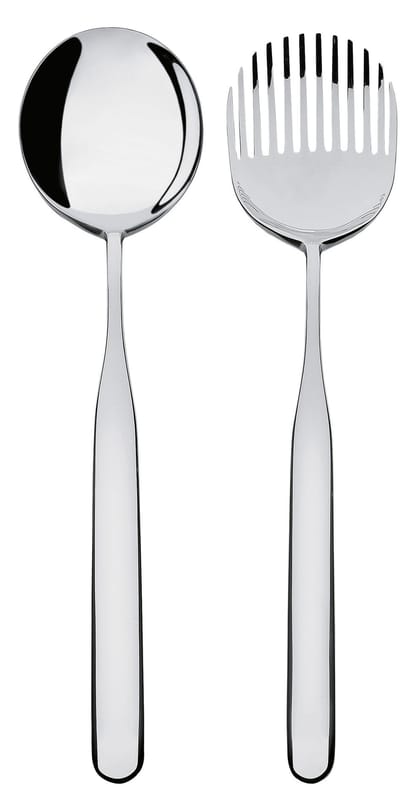 Tableware - Cutlery - Collo-Alto Salad servers by Alessi - Mirror polished steel - Stainless steel 18/10