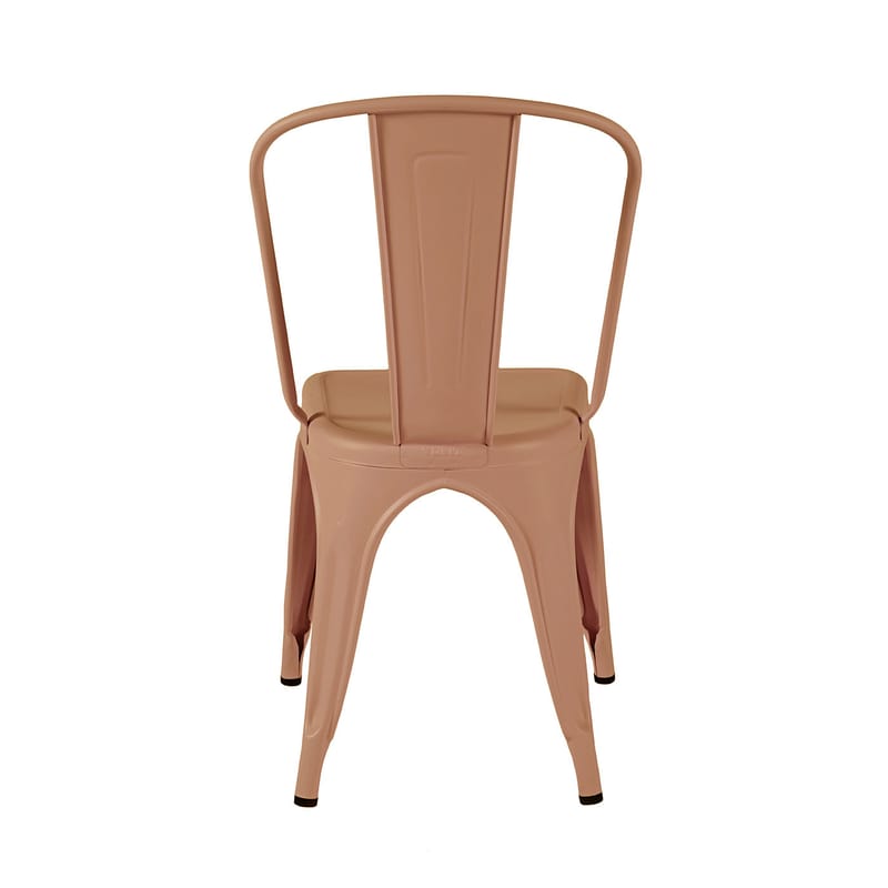 Tolix A Outdoor Stacking chair smoked pink Made In Design UK