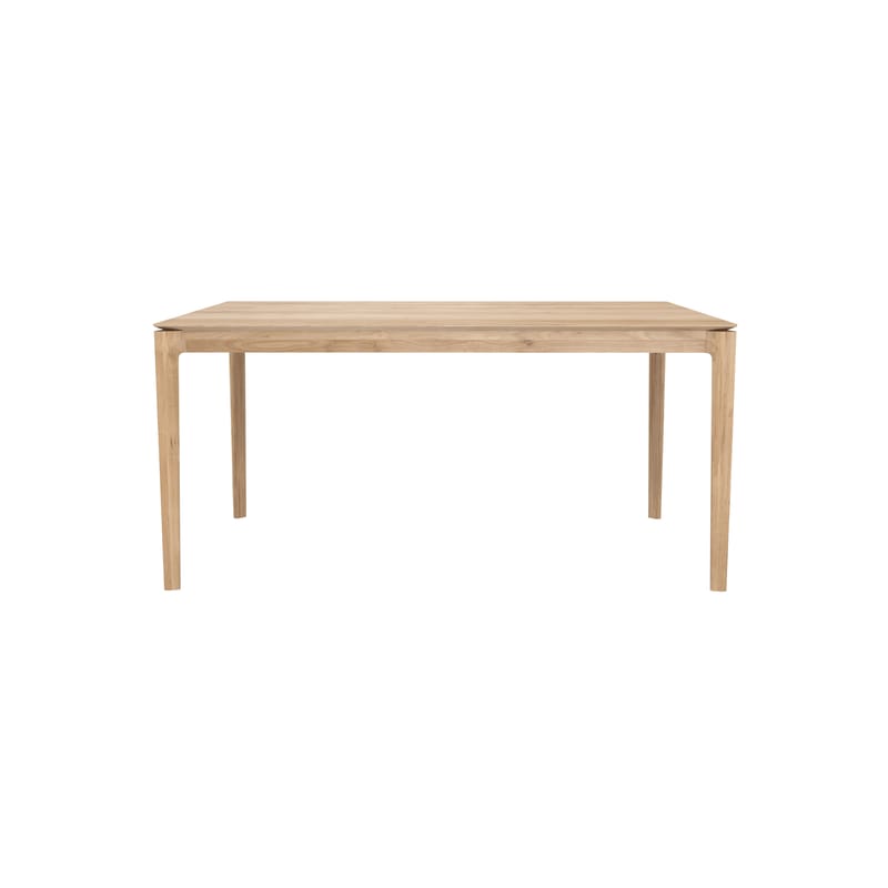 Furniture - Dining Tables - Bok Rectangular table natural wood / Solid oak 160 x 80 cm / 6 people - Ethnicraft - 160 x 80 cm / Oak - Oiled solid oak